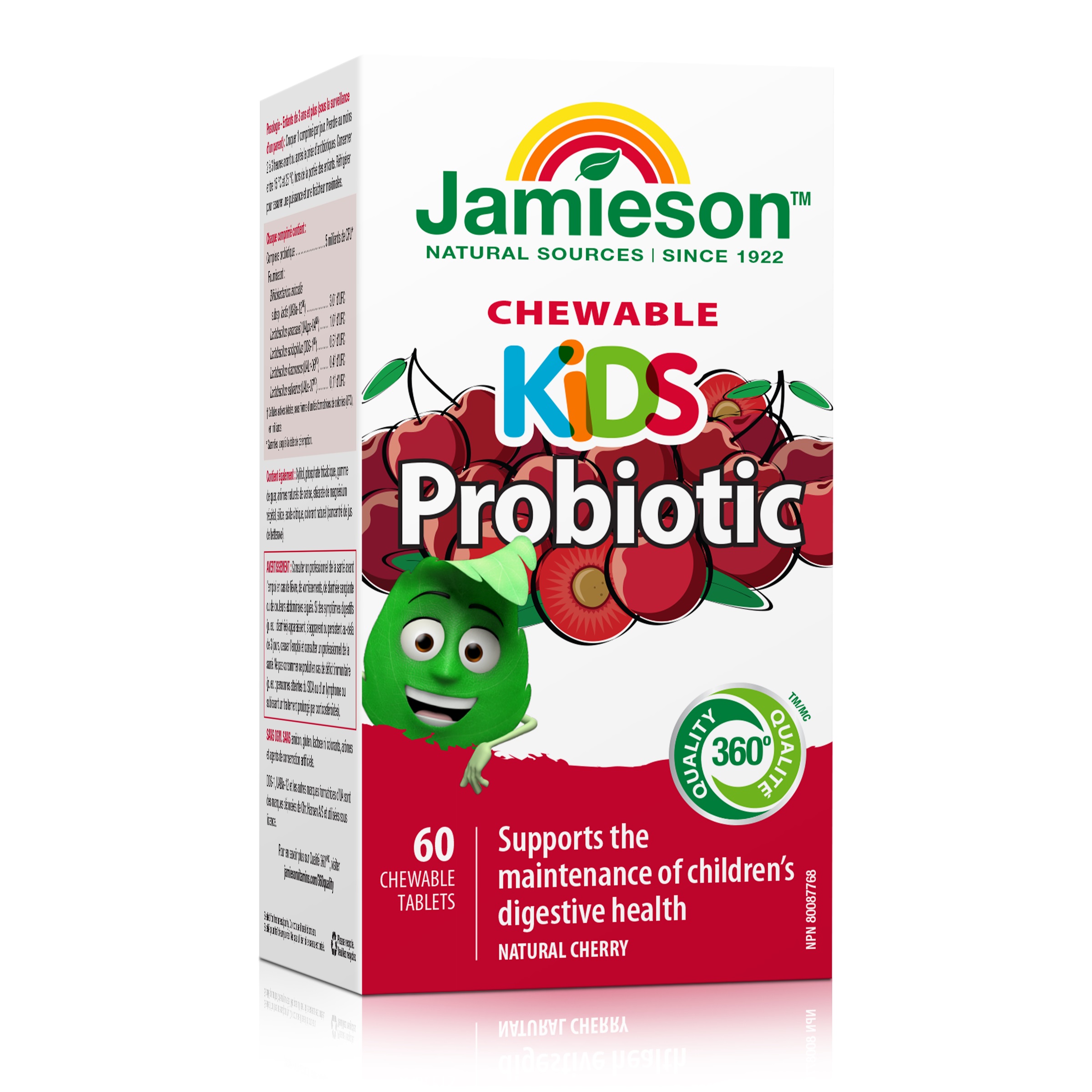 JAMIESON PROBIOTIC KIDS Пробиотик за деца с вкус на череша, 60 табл.за смучене
