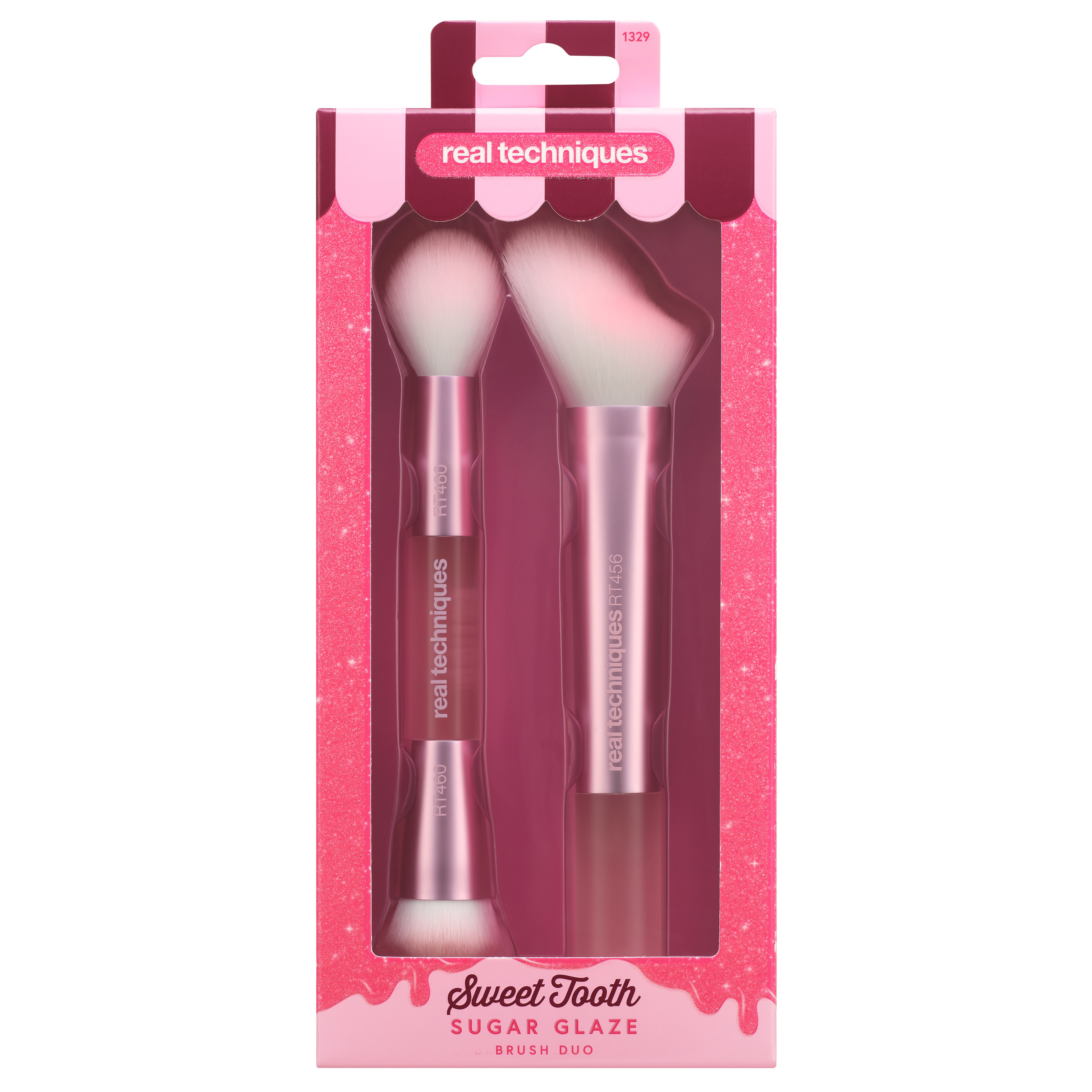 REAL TECHNIQUES SUGAR GLAZE BRUSH DUO Комплект четки за грим