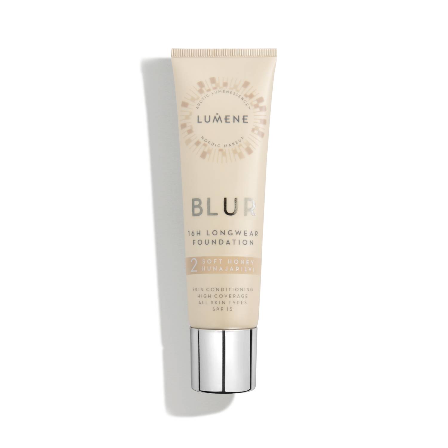 LUMENE VEGAN BLUR SOFT HONEY Фон дьо тен дълготраен 16h SPF15 за нормална кожа 2 