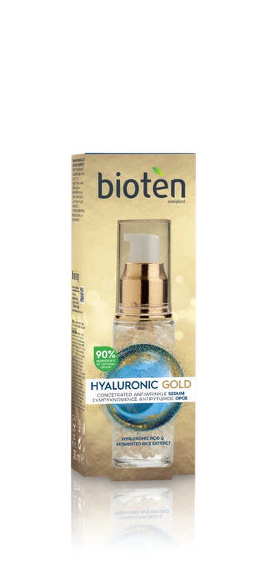 BIOTEN HYALURONIC GOLD серум за лице, 30мл 