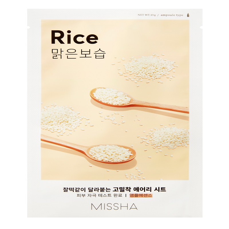 MISSHA AIRY FIT Лист маска за лице с ориз, 19 г.