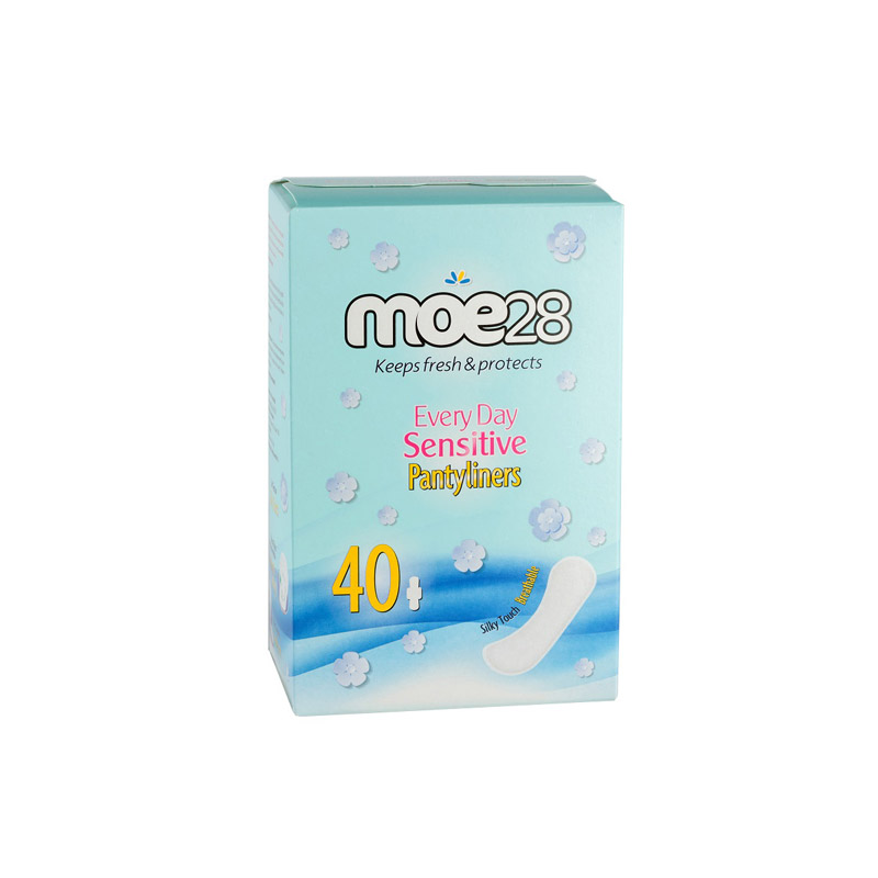 MOE28 Ежедневни дамски превръзки sensitive, 40 бр.