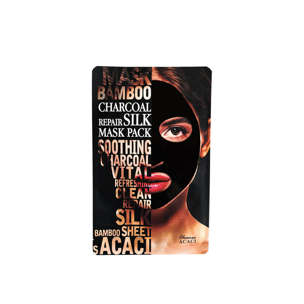 CHAMOS ACACI CHARCOAL REPAIR SILK MASK PACK Маска за лице, 23 мл.