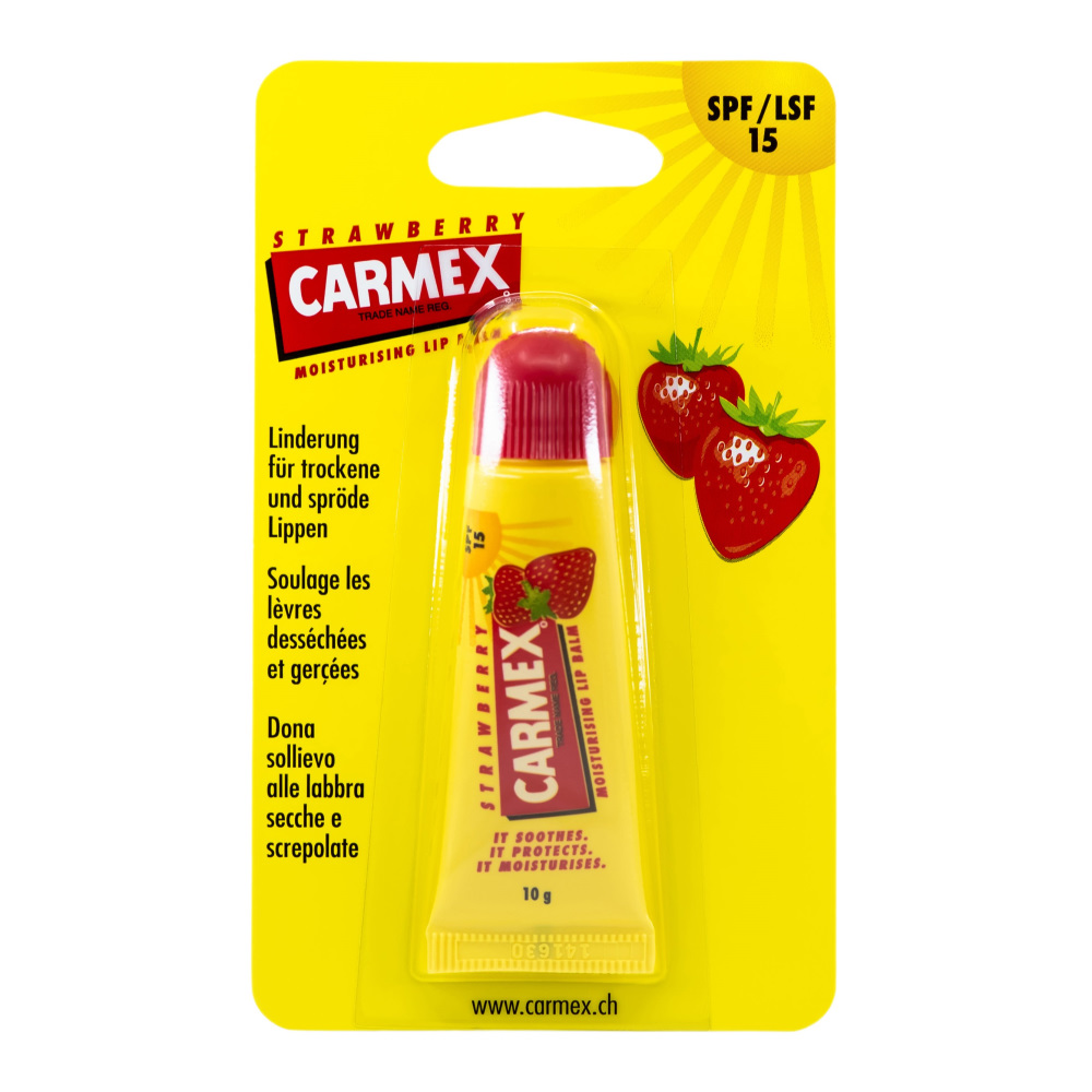 CARMEX PREMIUM STRAWBERRY Балсам за устни ягода, 10г.