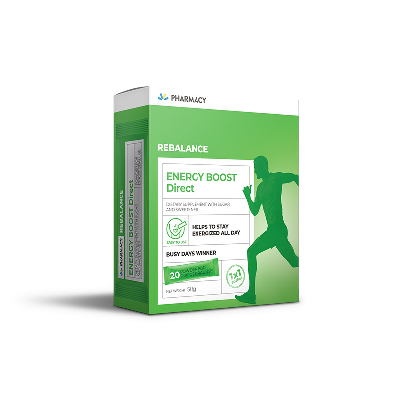 PHARMACY ENЕRGY BOOST DIRECT Хранителна добавка, 20 сашета