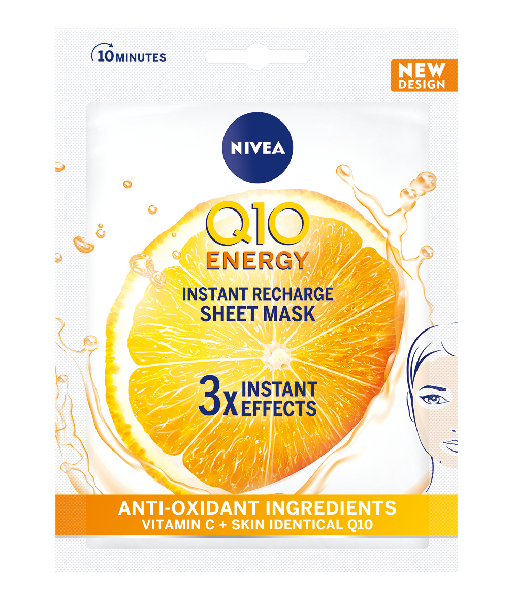 NIVEA Q10 Energy Лист маска, 1 pcs