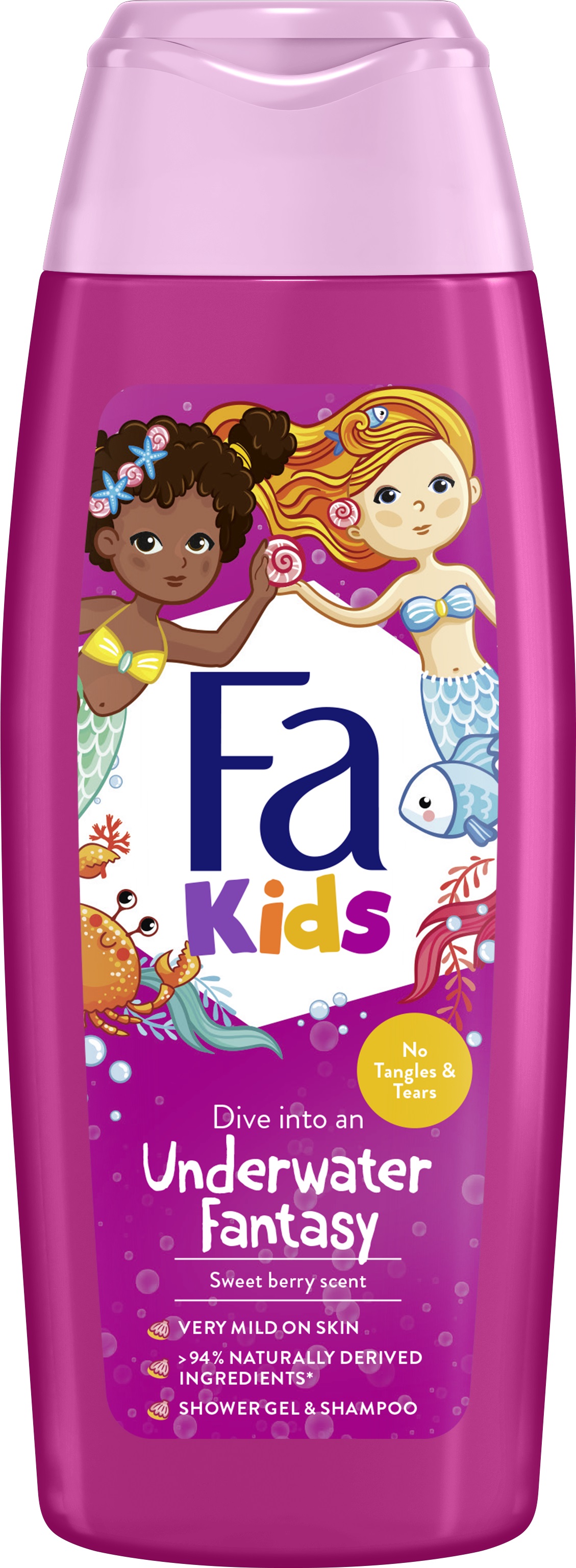 FA KIDS MERMAID Детски душ гел, 250мл 