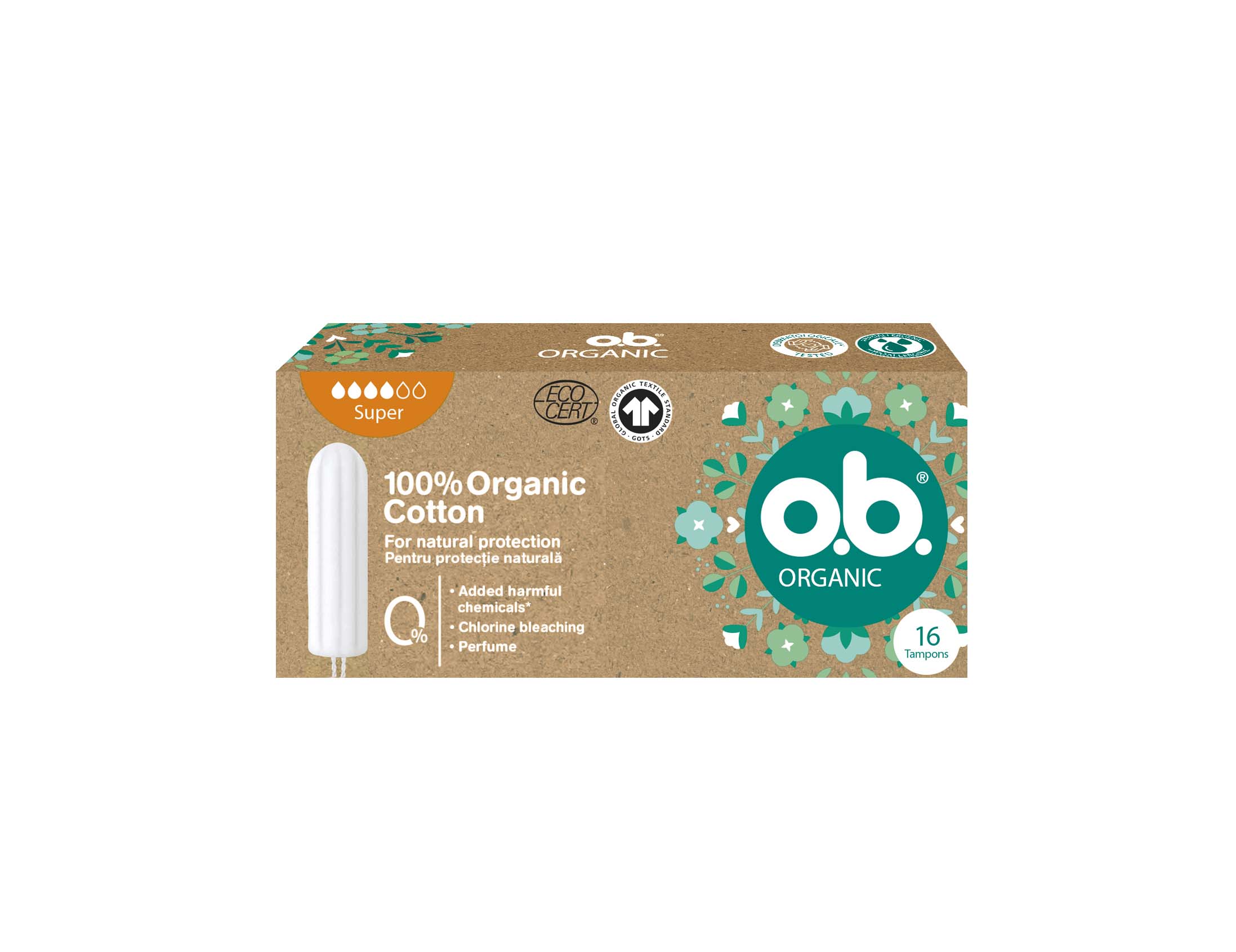 О.В.  ORGANIC Тампони Супер, 16 бр.