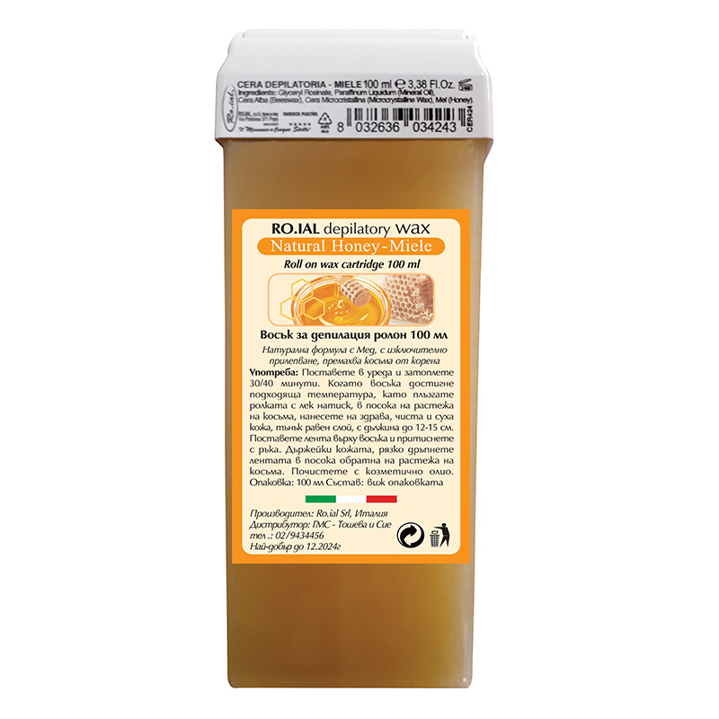 RO.IAL NATURAL HONEY  MIELE Рол-он восък за епилация, 100 мл