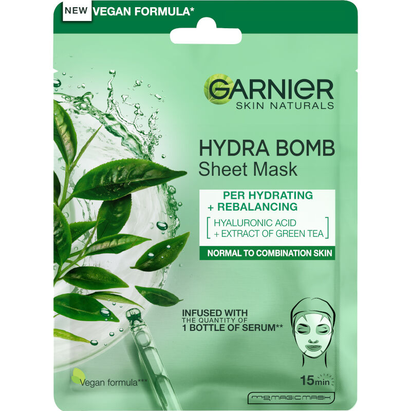 GARNIER SKIN NATURALS MOISTURE+ FRESHNESS TISSUE MASK Маска за лице NORMAL TO COMBINATION SKIN, 32 гр.