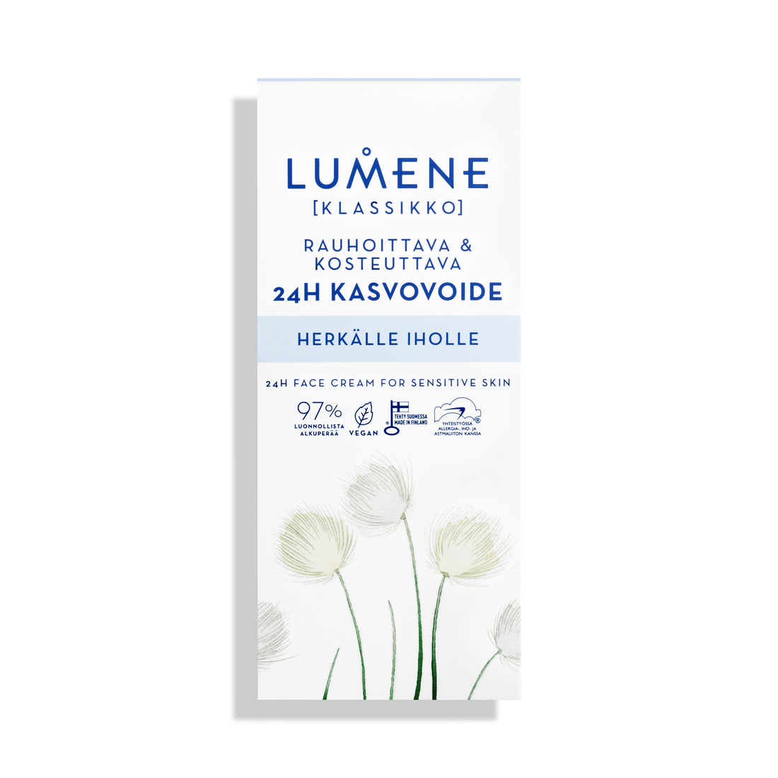 LUMENE KLASSIKKO 24H Хидратиращ крем за чувствителна кожа, 50 мл.
