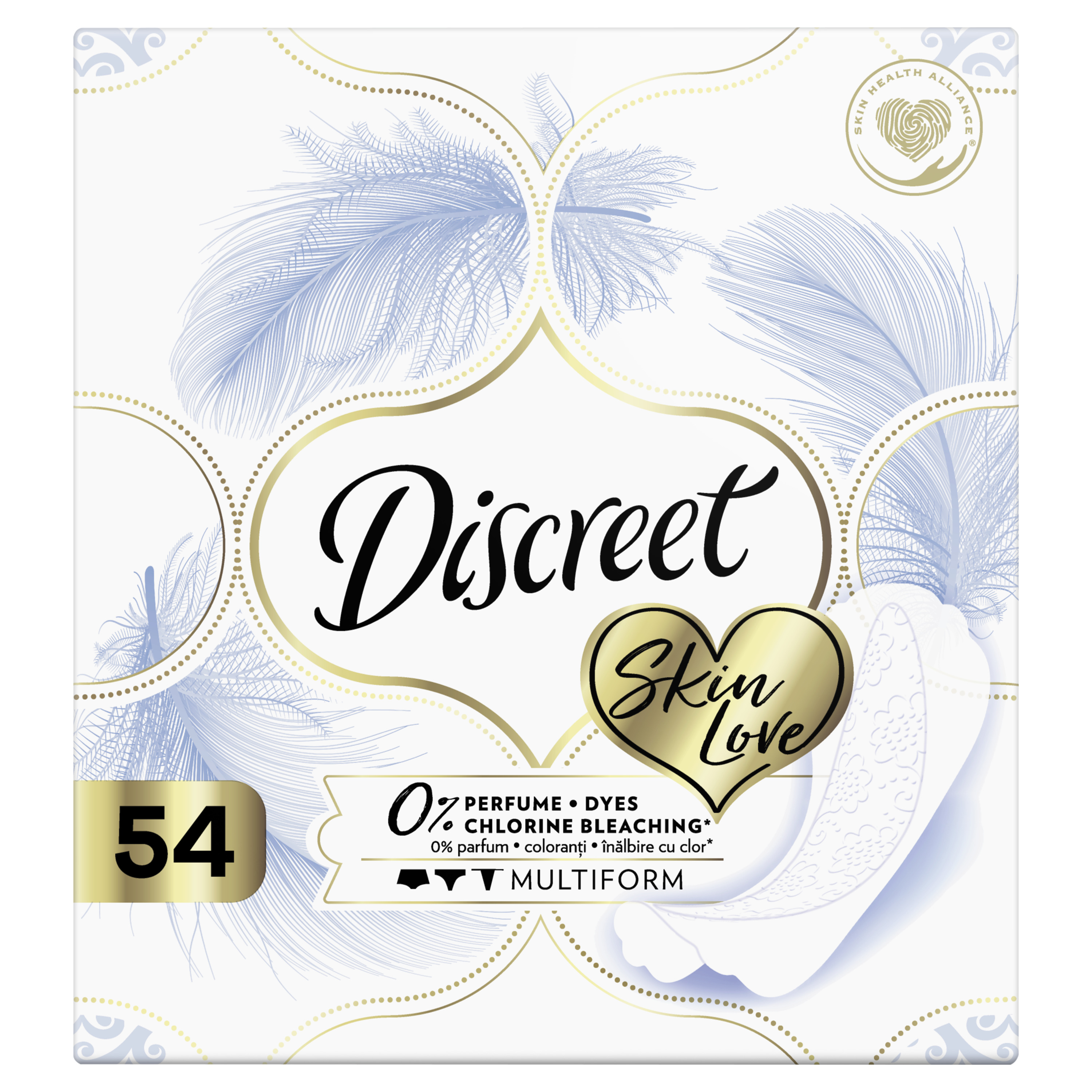 DISCREET SKIN LOVE Eжедневни превръзки, 54 бр.