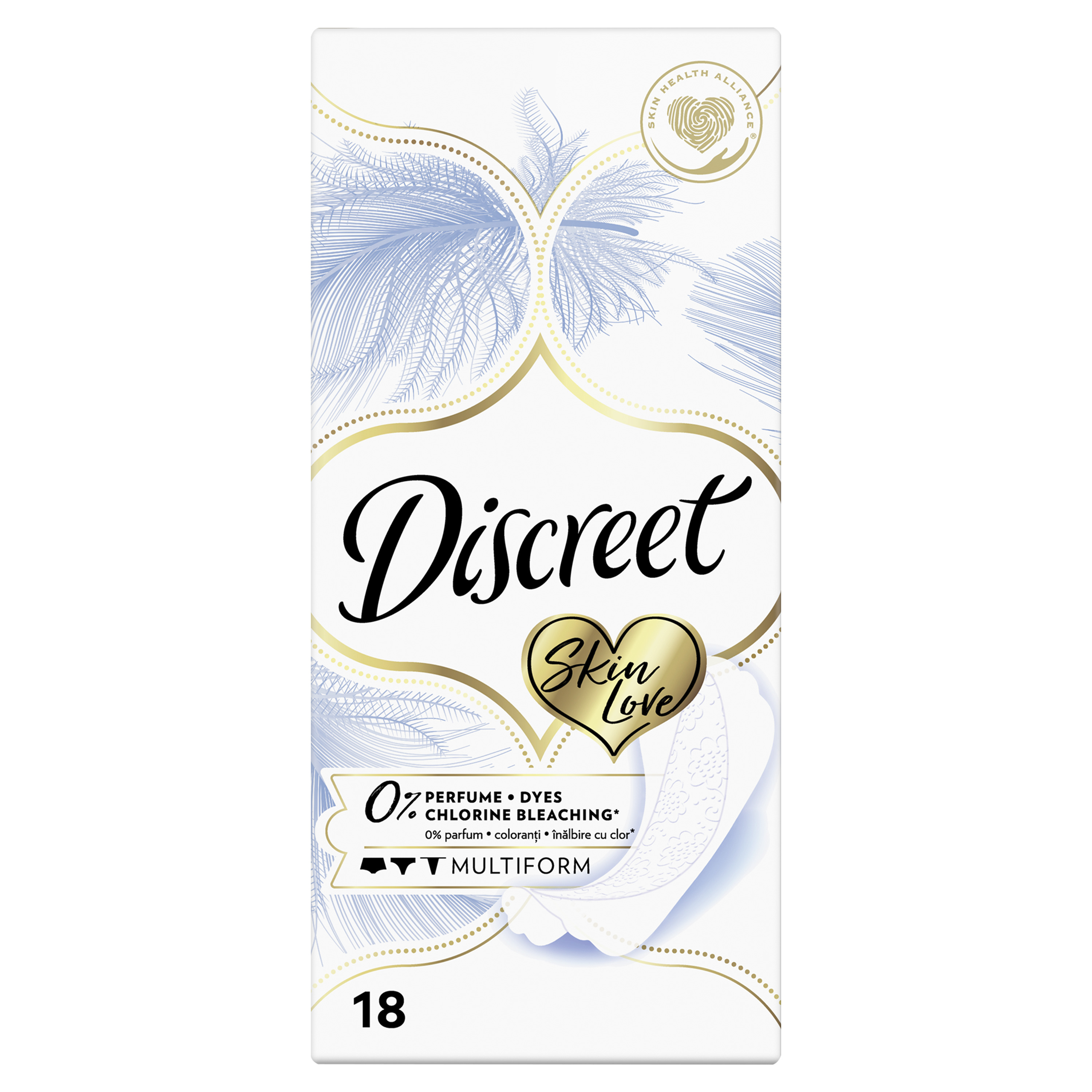 DISCREET SKIN LOVE Eжедневни превръзки, 18 бр.