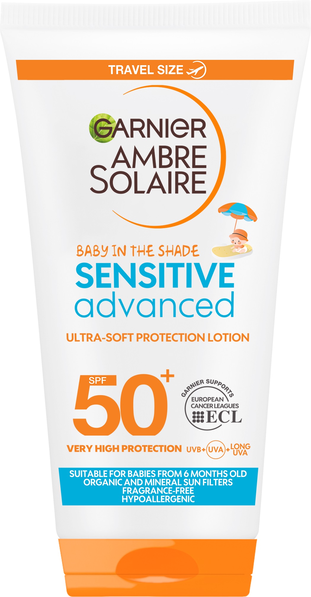 GARNIER AMBRE SOLAIRE KIDS BABY IN THE SHADE Слънцезащитен крем SPF 50, 50 мл