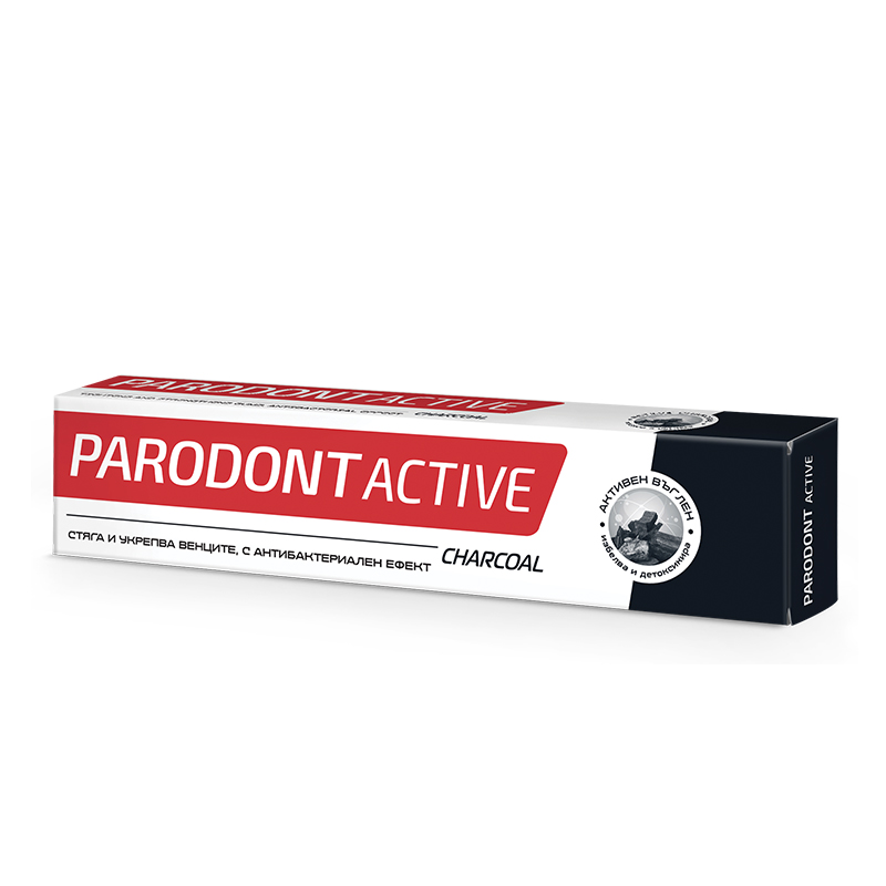 PARODONT ACTIVE CHARCOAL Паста за зъби, 75 мл.