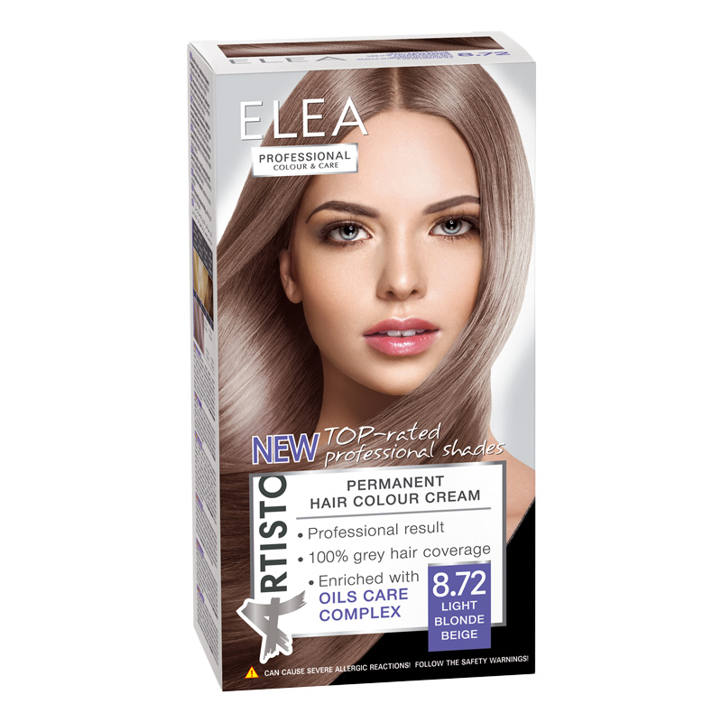 ELEA PROFESSIONAL Боя за коса 8/72 Светло рус бежов