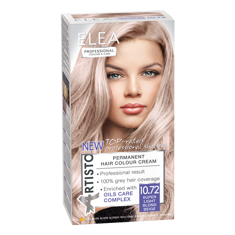 ELEA PROFESSIONAL Боя за коса 10/72 Супер светло рус бежов
