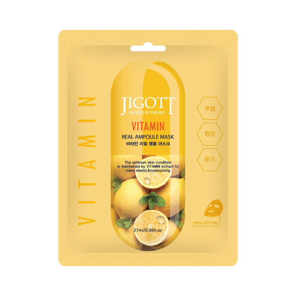 JIGOTT VITAMIN REAL Ампулна маска за лице с витамини