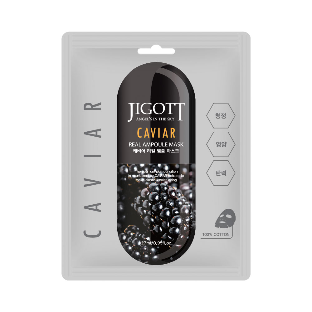 JIGOTT CAVIAR REAL Ампулна маска с черен хайвер, 27мл