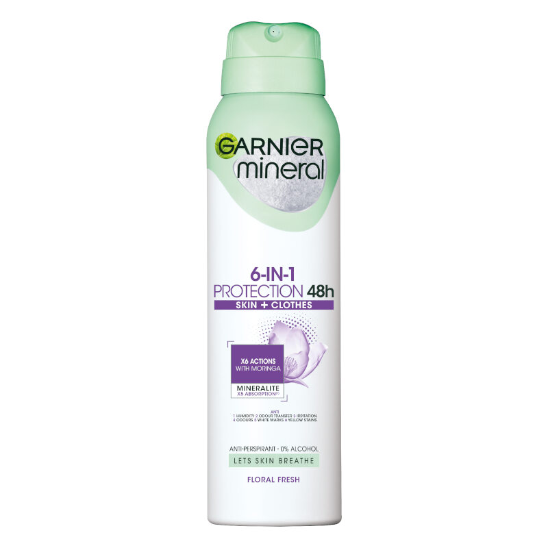 GARNIER DEO PROTECTION SKIN 6 FLORAL FRESH Женски део спрей, 150 мл.
