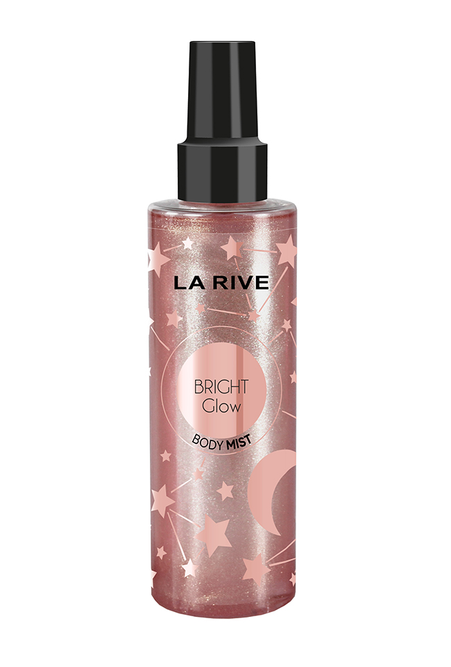 LA RIVE BRIGHT GLOW  Парфюмен спрей за тяло с блясък, 200 мл звезди - тъмен бронз