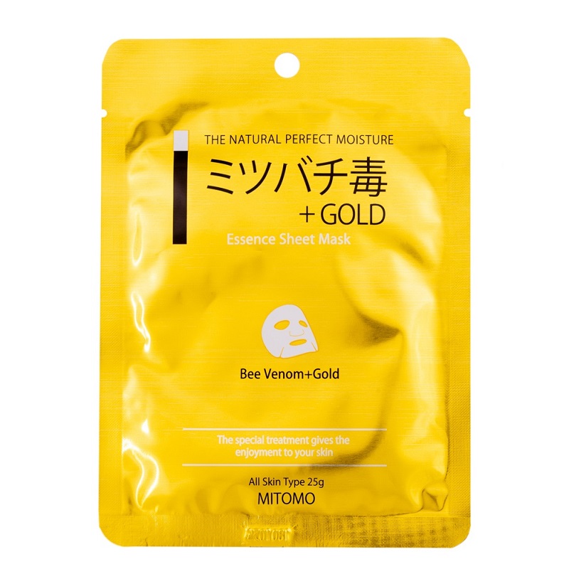 MITOMO ESSENCE Подмладяваща маска за лице със злато и пчелна отрова, 25гр.