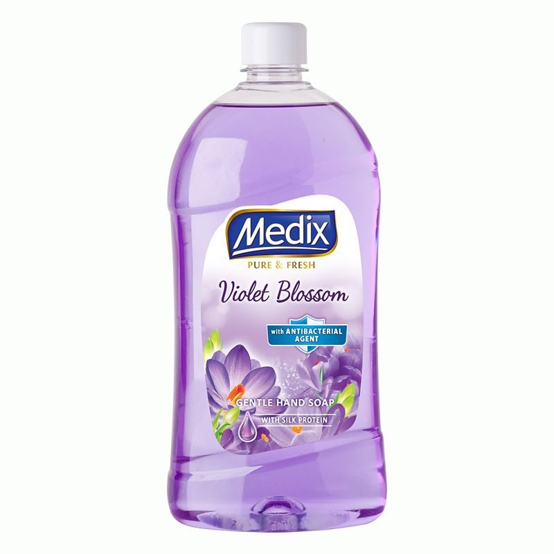 MEDIX PURE & FRESH VIOLET BLOSSOM Течен сапун пълнител, 800 мл.
