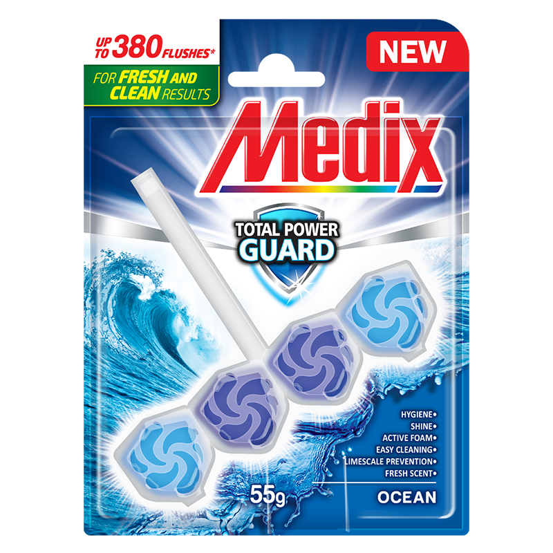 MEDIX TOTAL POWER GUARD OCEAN Ароматизатор за тоалетна, 55гр