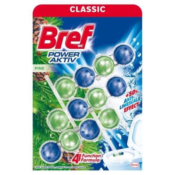 BREF POWER AKTIV Ароматизатор за тоалетна, 3х50гр.