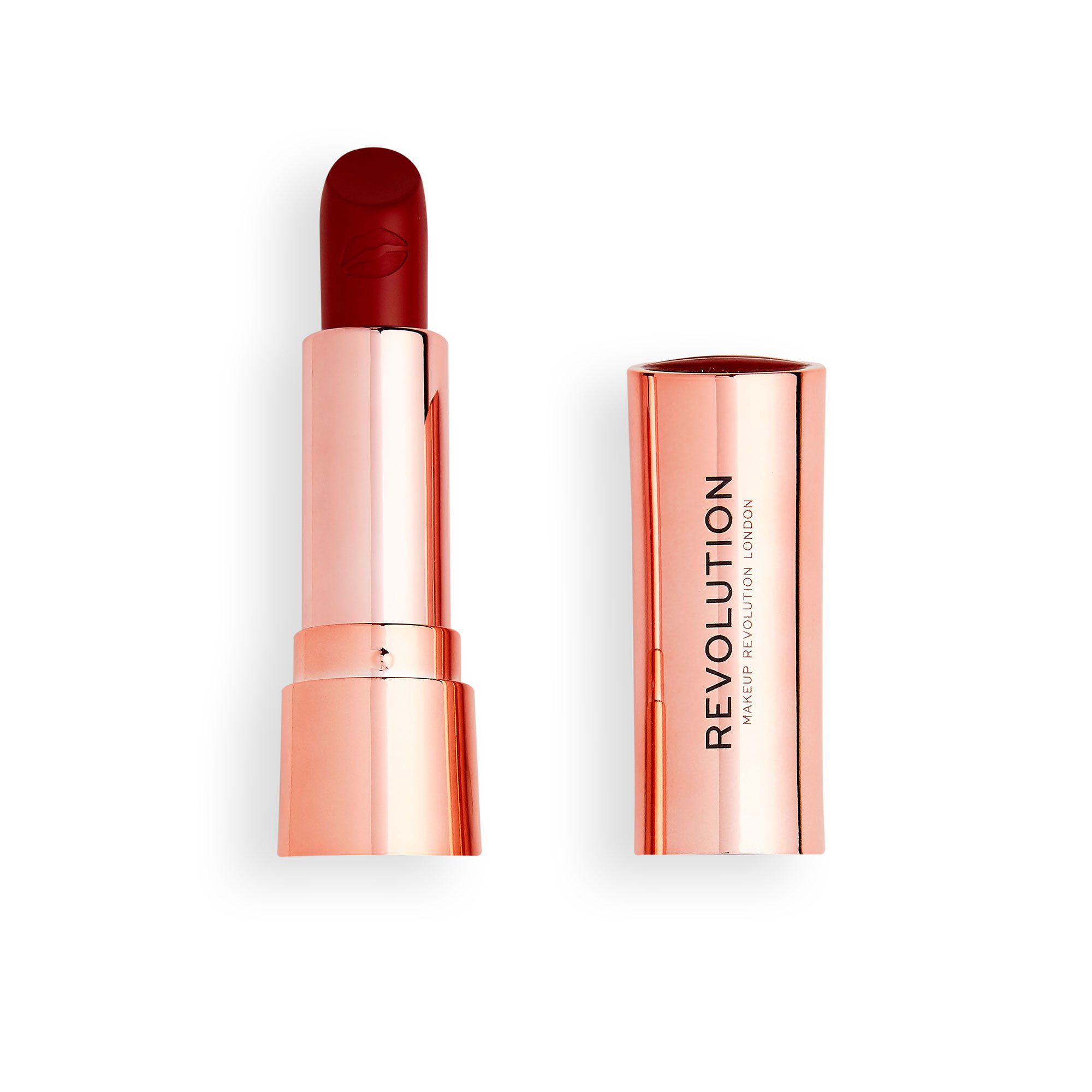 REVOLUTION Червило за устни Satin Kiss Ruby Red