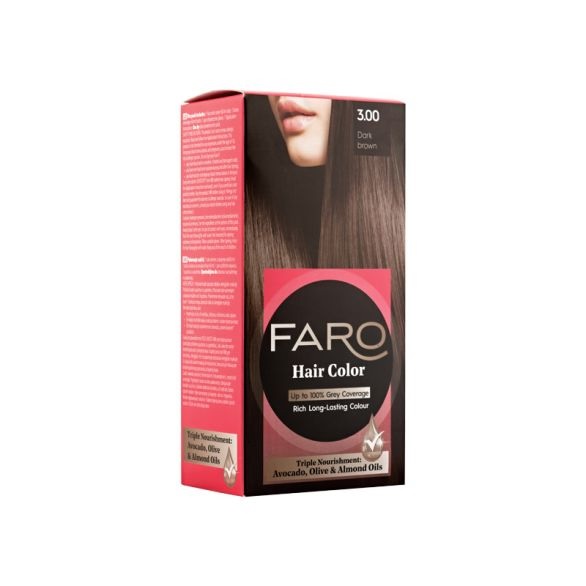 FARO Боя за коса 3.0 тъмно кафява, 75 мл.