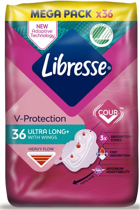 LIBRESSE ULTRA THIN LONG Дамски превръзки, 36 бр.