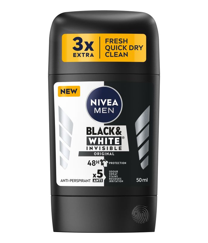 NIVEA MEN INVISIBLE ON BLACK & WHITE ORIGINAL Мъжки део стик, 50 мл.