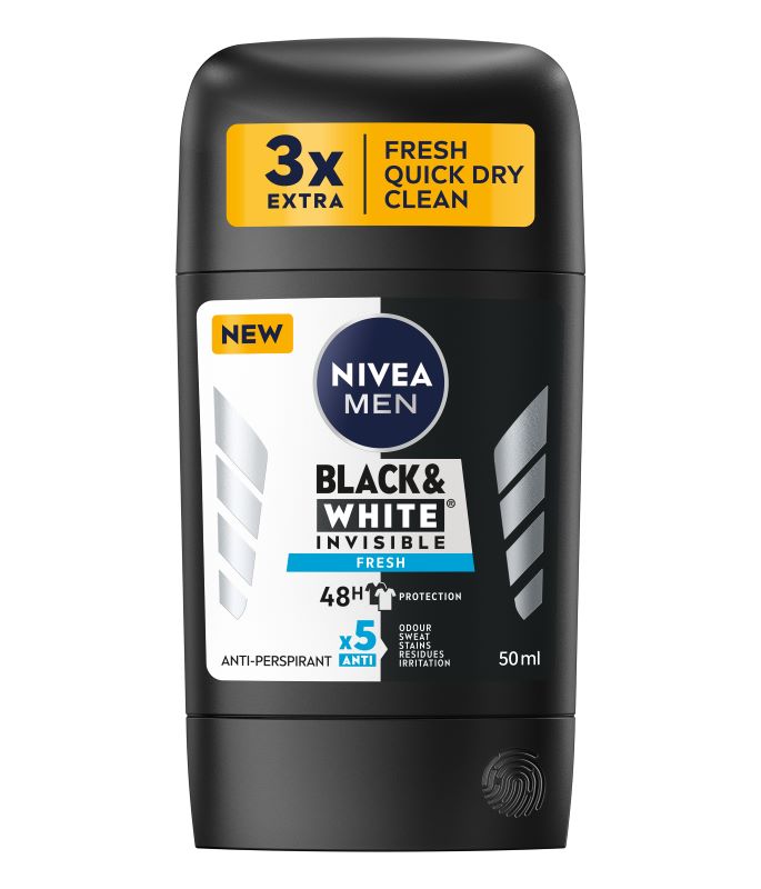 NIVEA MEN INVISIBLE ON BLACK & WHITE FRESH Мъжки део стик , 50 мл.