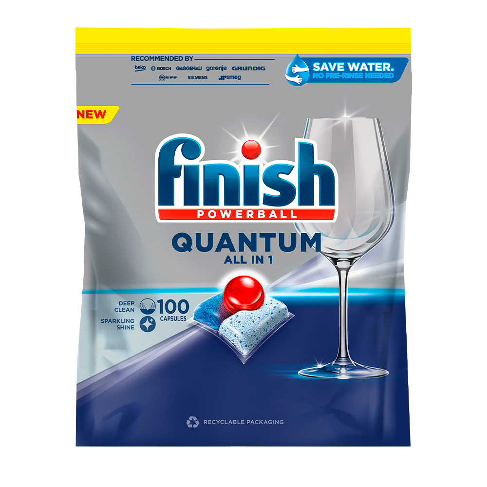 FINISH QUANTUM ALL IN 1 Таблетки за съдомиялна машина, 100бр