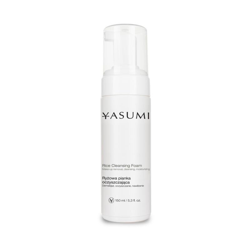 YASUMI PURE RICE Нежна почистваща пяна с оризови протеини, 150мл