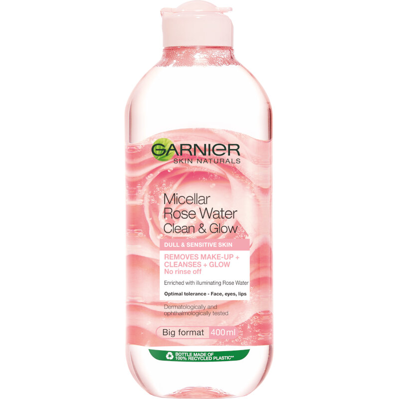 GARNIER SKIN NATURALS ROSE WATER Мицеларна вода с розова вода, 400 мл.