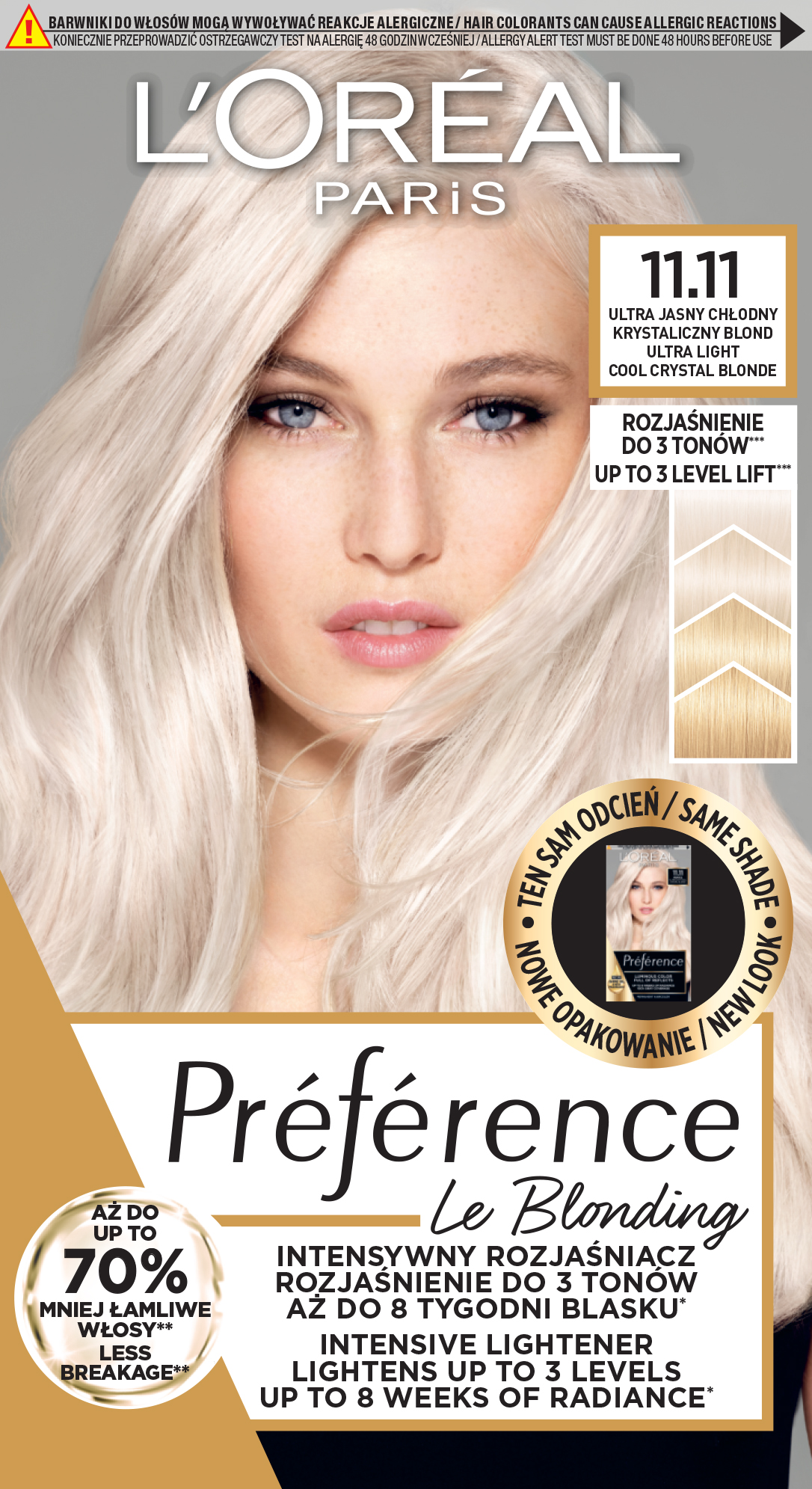 L'OREAL PARIS PREFERENCE Боя за коса 11.11
