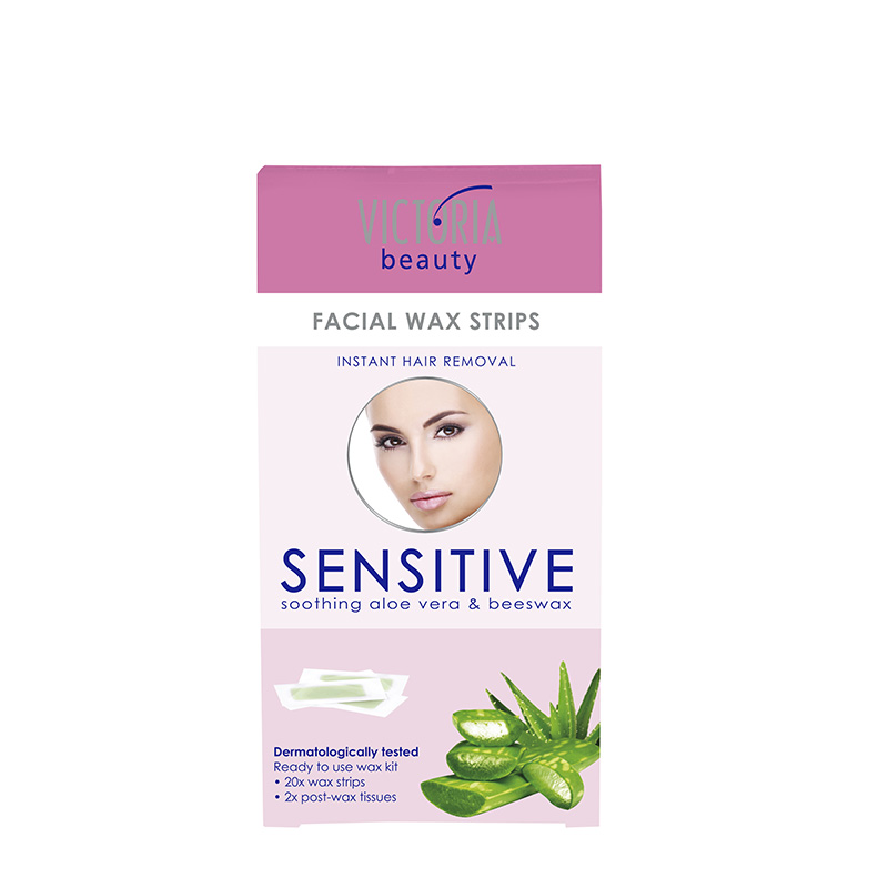 VICTORIA BEAUTY SENSITIVE  Епилиращи ленти за лице, 20 бр.