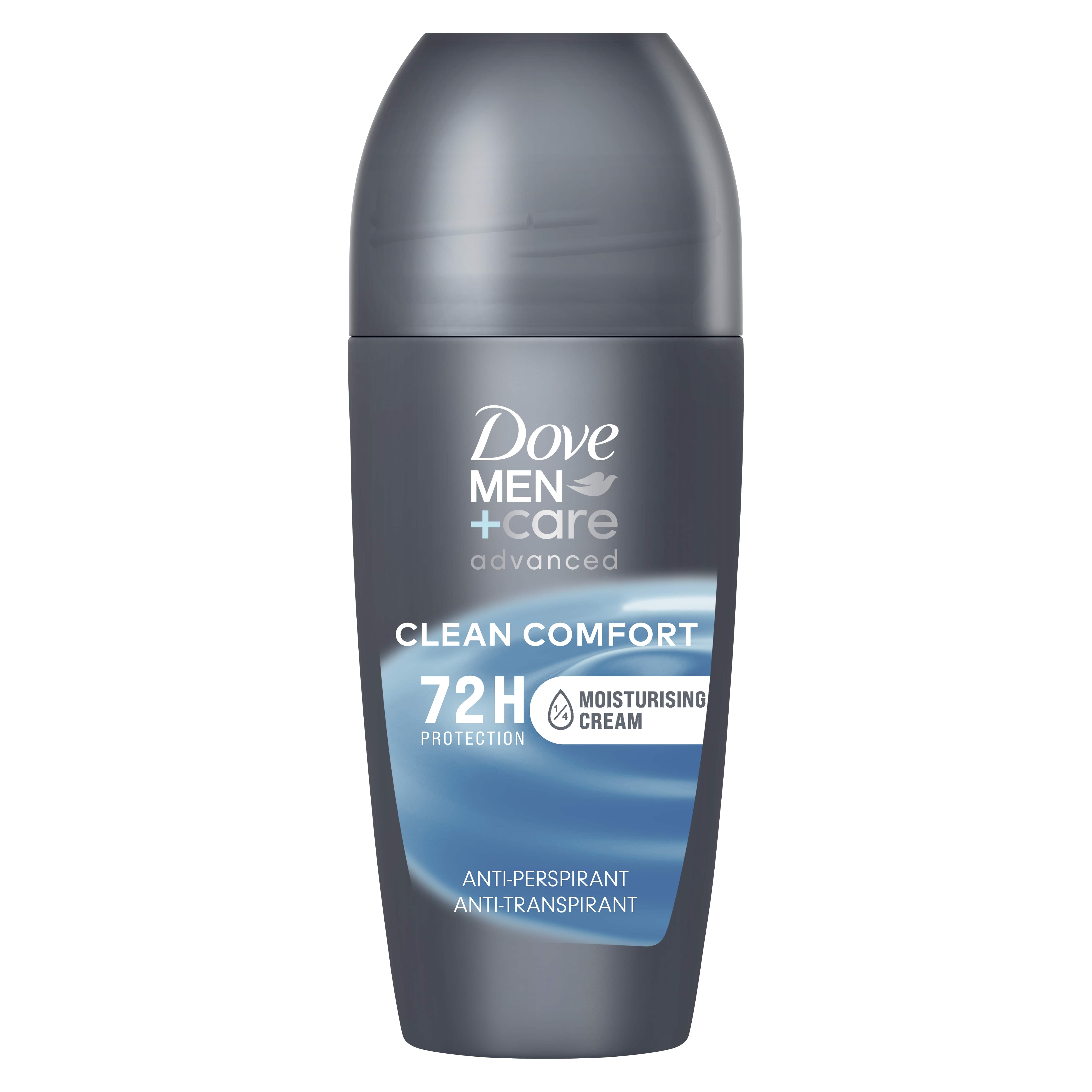 DOVE ADVANCE CLEAN COMFORT Мъжки рол-он с 0% алуминий, 50 мл.