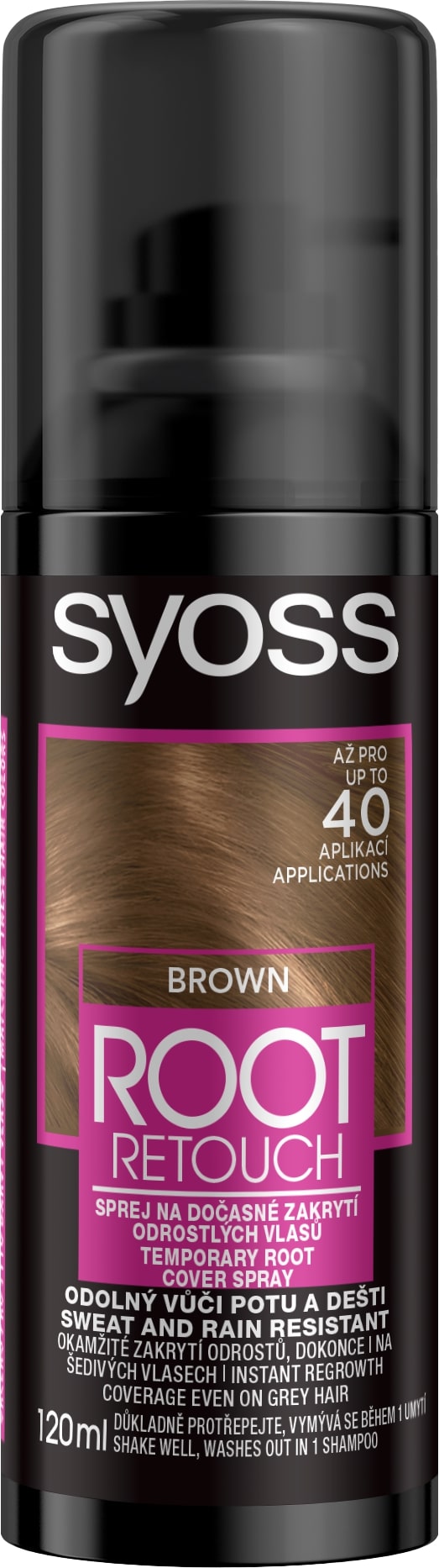 SYOSS ROOT RETOUCHER Боядисващ спрей за коса Brown, 120 мл.