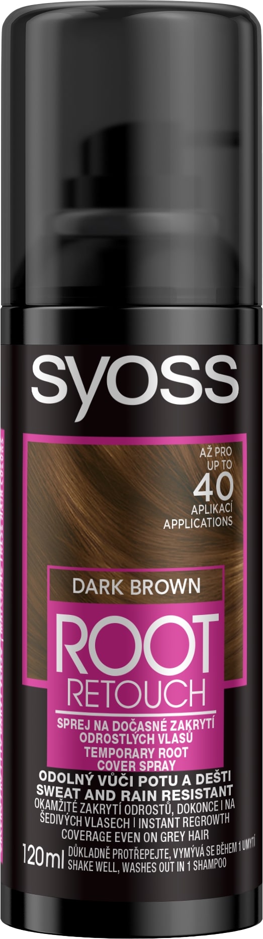 SYOSS ROOT RETOUCHER Боядисващ спрей за коса Dark brown, 120 мл.