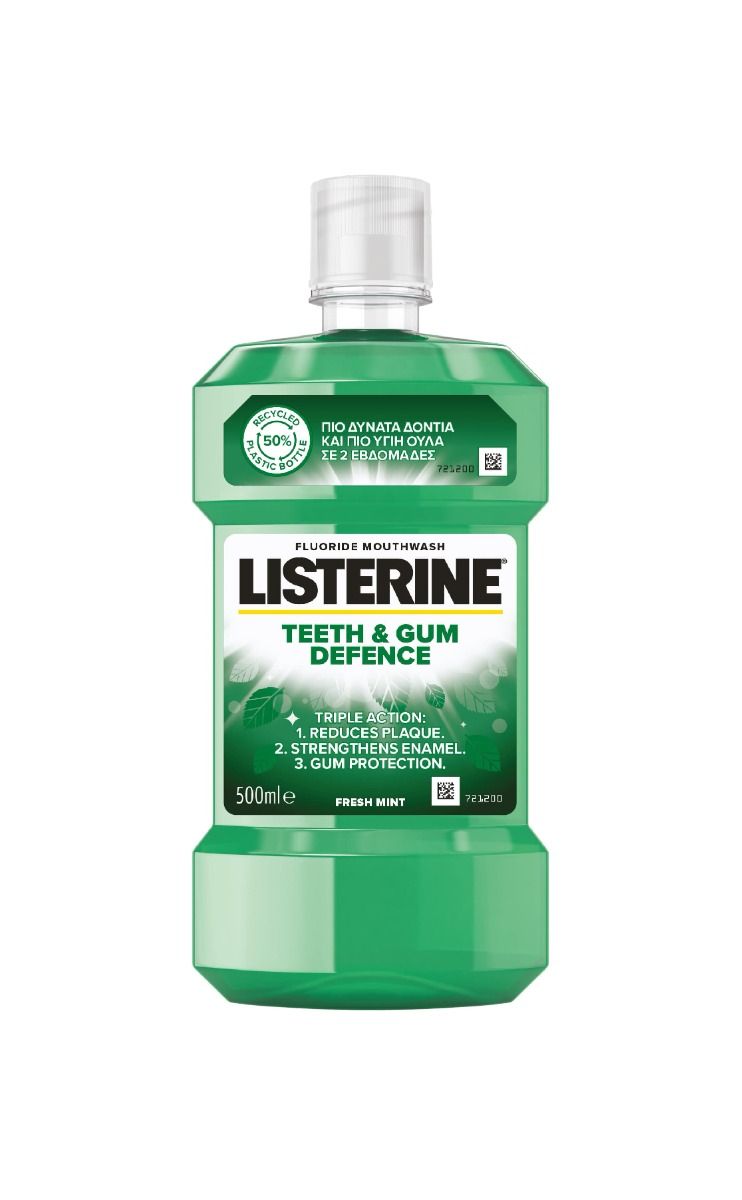 LISTERINE TEETH&GUM DEFENCE Вода за уста, 500 мл. 