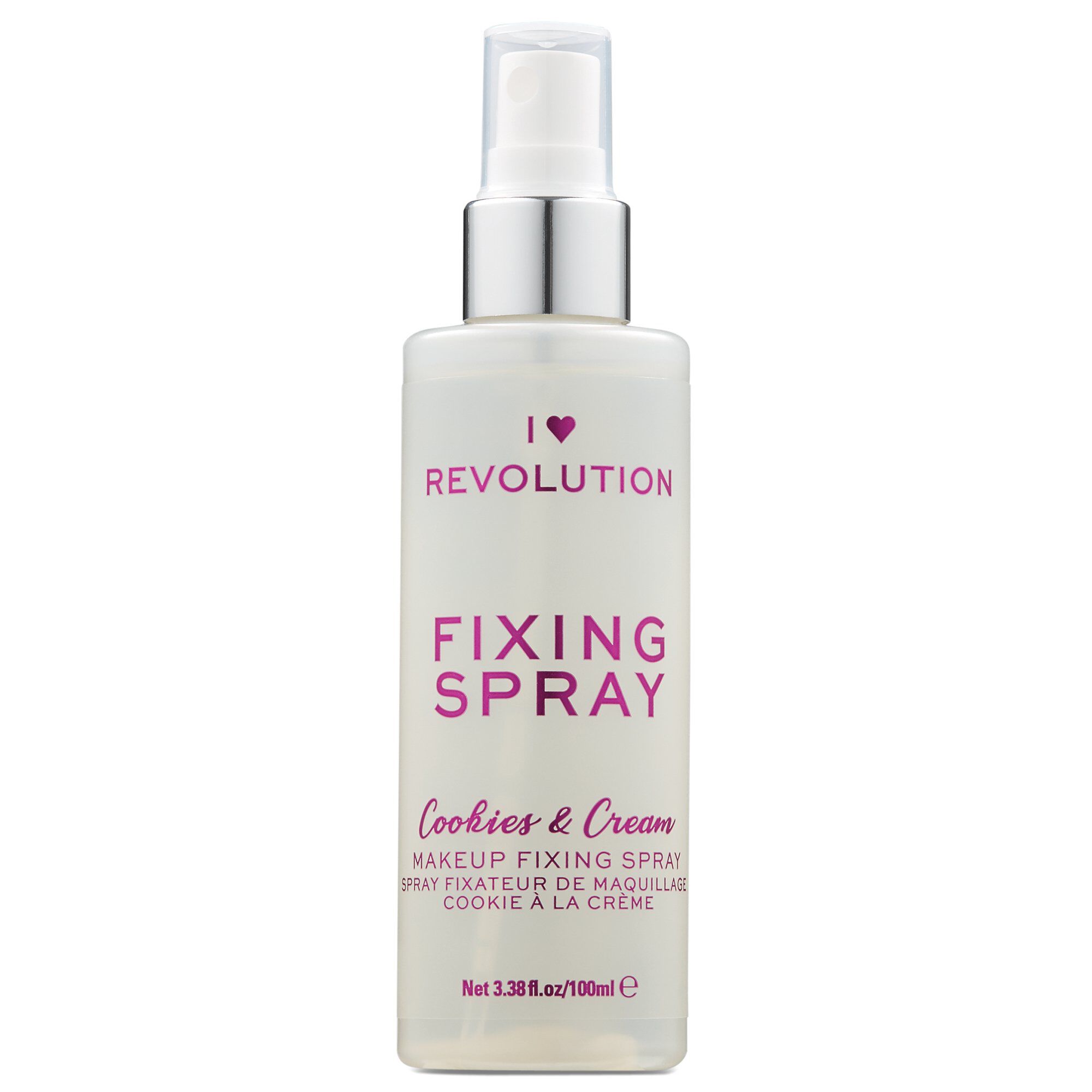 REVOLUTION I HEART  COOKIES&CREAM Спрей за фиксиране на грим, 1бр