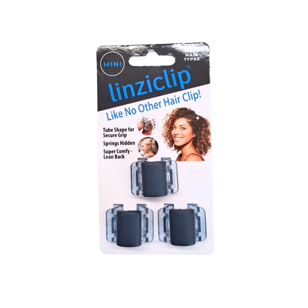 LinziClip MINI Индиго мини  щипка за коса , 3бр