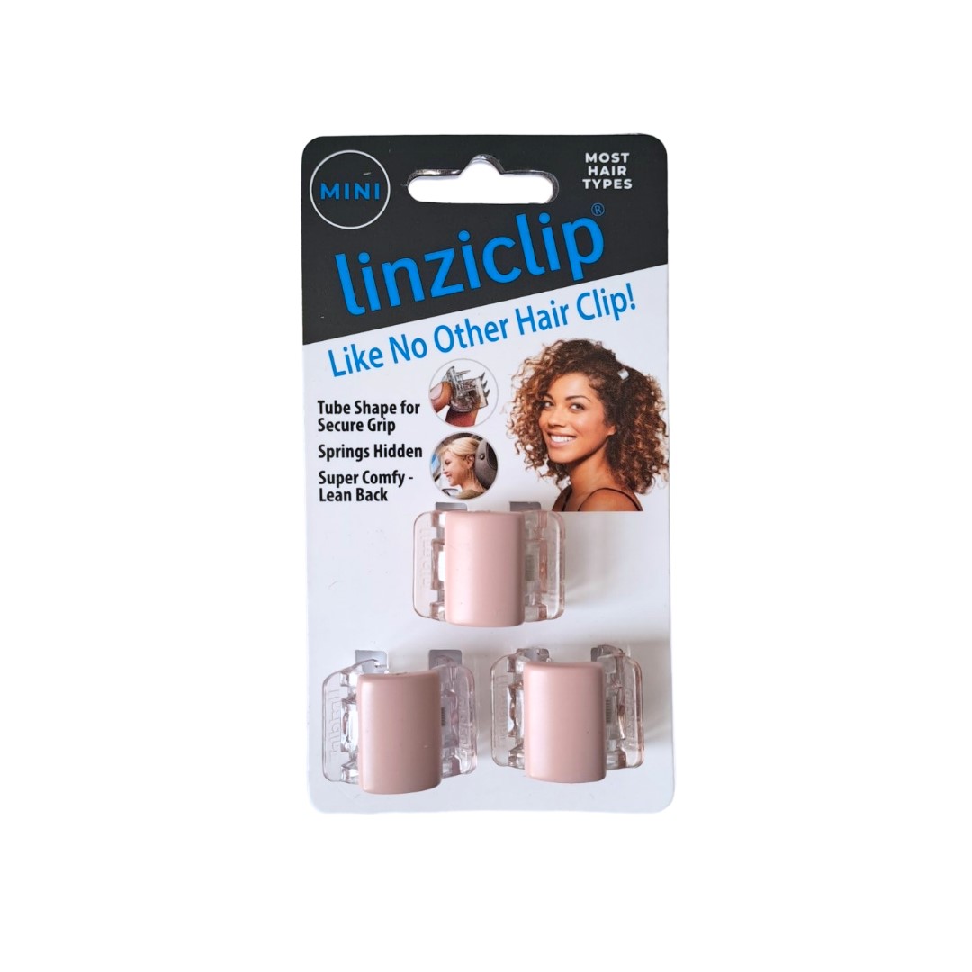 LinziClip MINI Капучино, мини, щипка за коса 3 броя
