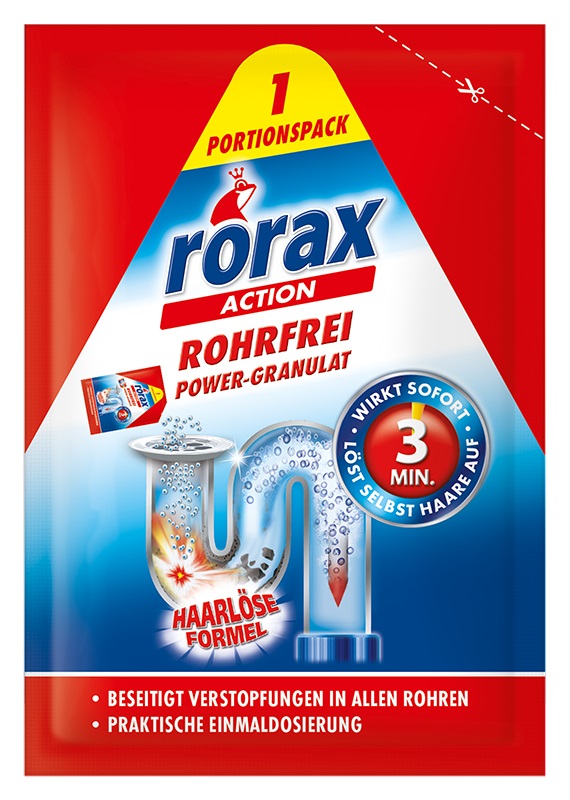 RORAX  Гранули за почистване и отпушване на канали, 60гр.