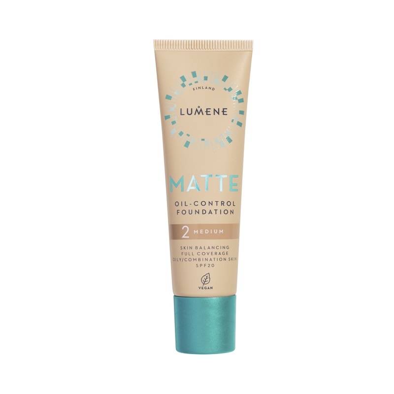 LUMENE VEGAN MATTE MEDIUM Фон дьо тен матиращ за мазна/комбинирана кожа 2, SPF 20 , 30 мл