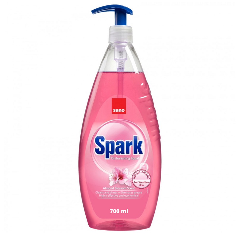 SANO SPARK Препарат за съдове бадем, 700 мл.