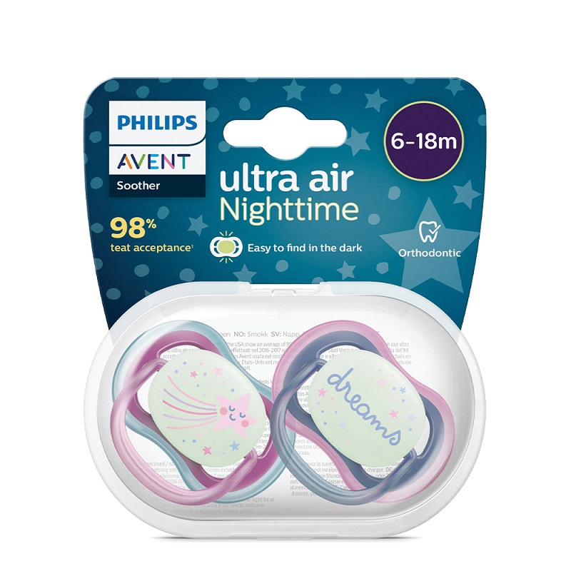 AVENT ULTRA AIR NIGHT Залъгалки, Мечти, 6-18 м., 2 бр